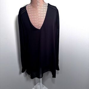 White House Black Market Long Sleeve Blouse